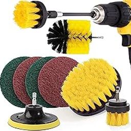 VAIDUE Drill Scrubber Brush 8pcs Set, Scrub Brushs Attachment Set Power Scrubber Cleaning Pads for Bathroom Surfaces, Kitchen, Pool, Flooring, Car, Shower, Grout, Tile (Without Drill Machine)-image-54