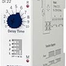 Multispan DI-22 Multi-Range On-Off Delay timer Din rail Display timer for Industrial Use-1