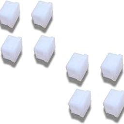 1-Inch Square Rubber Furniture Leg Caps – 25x25mm Floor Protector Bush/Shoes for Chair, Table, Sofa & More (8)-image-45