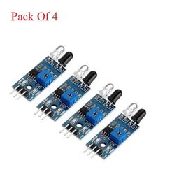 generic IR Infrared Obstacle Avoidance Sensor Module for Arduino, Robotics & DIY Projects | Distance Detection Sensor with Adjustable Sensitivity (Pack of - 4) image 3