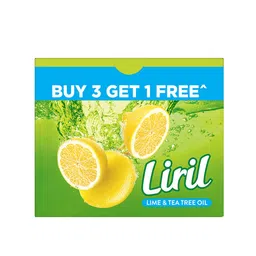 Liril Lime & Tea Tree Oil Soap 125g each - Buy 3 Get 1 Free-44