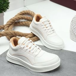 The Roadster Lifestyle Co. Women White Comfort Insole Lace-Up Sneakers-picture-16