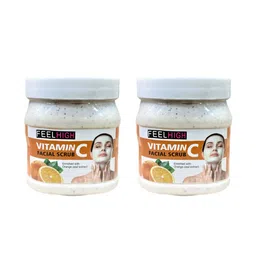 FEELHIGH Set of 2 Vitamin C Facial Scrub with Orange Peel Extract - 500 ml each-17