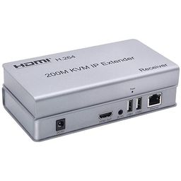 foxaa KVM 200 Meter, H.264 HDMI and KVM Extender Over IP Transmit HDMI Plus KVM Signals up to 200 Meters by a Single CAT5/5e/6 Cable at fullHD 1080P@60HZ. image 1