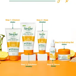 Simple Protect N Glow Vitamin C Moisturising Glow Gel with Vitamin E & Ginger Root - 50 g image 2