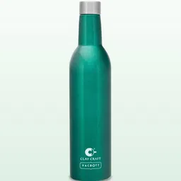 CLAY CRAFT Green & Silver Toned Stainless Steel Double Wall Vacuum Water Bottle 1L-image-20