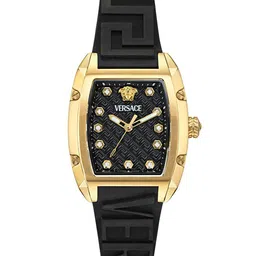 Versace Women Embellished Rectangular Dial Bracelet Style Straps Analogue Watch VE8K00324-19