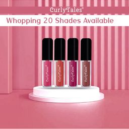 CurlyTales Set of 4 True Matte Vegan Long Lasting Liquid Lipstick with Vit E - 4 ml each image 5