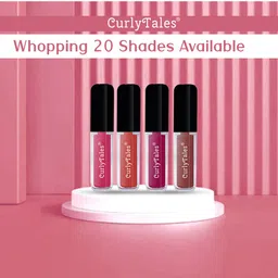 CurlyTales Set of 4 True Matte Vegan Long Lasting Liquid Lipstick with Vit E - 4 ml each image 3