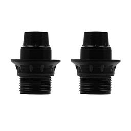A1 Gadgets Screw Type E-14 Holders with Ring (Black) -Pair of 2 image 1