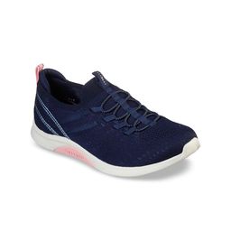 Skechers Women Navy Blue Woven Design Sneakers-image-89