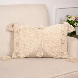 Art Avenue Off White Rectangle Cotton Cushion Cover-3
