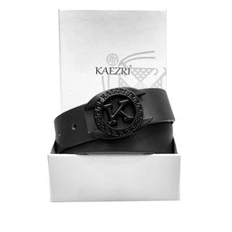 KAEZRI Men Black formal leather Belts-image-45