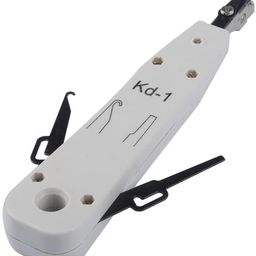 meshiv KD 1 Krone Impact Punch Tool I Multifuctional Professional Cable Cat5/cat5e IO insertion Tool Ratchet Type for 110 krone type Amp Modules Telephone wire Cable (Model - KD-1-Grey) image 1