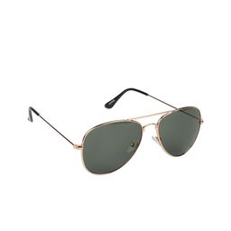 Scavin Unisex Green Lens & Gold-Toned Aviator Sunglasses with UV Protected Lens-20