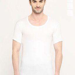 VIP Pack Of 4 Pure Cotton Short Sleeves Innerwear Vests-VP-MI-VS-PRRS2-2X5-PO4-110-picture-33