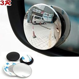 Automaze 360 Degree Car Wide Angle Round Convex Blind Spot rear Mirror for Cars/Bikes/Motorcycle (Set of 2, 3R-057) image 3