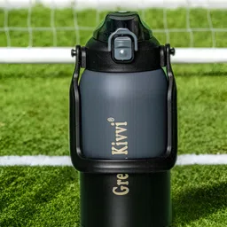 GOODHOMES Black & Grey Single Stainless Steel Solid Double Wall Vacuum Water Bottle-3