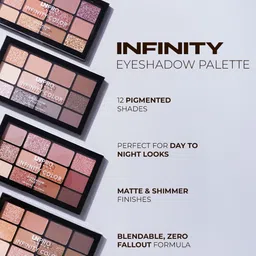 LN PRO London Infinity Color Matte & Shimmer Eyeshadow Palette - Vanilla Latte 101 image 3