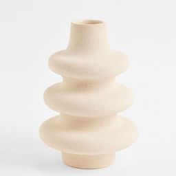 H&M Beige Large Ceramic Vase-image-6