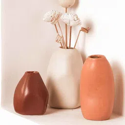 PUREZENTO Set Of 3 Solid Vases-picture-4
