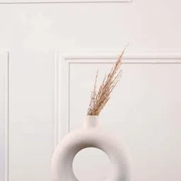 PUREZENTO White Solid Donut Shaped Flower Vases-image-79