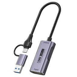 Etzin Video Capture Card, 4K HDMI to USB C 3.0 Capture Card, 1080P 60FPS Video Capture Device, for Streaming, Teaching,Gaming, Video conferencing or Live Broadcasting (Real USB 3.0) EPL-1023HVC image 1
