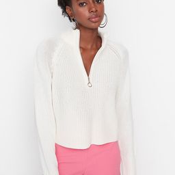 Trendyol Women Off White Sweater Vest-image-88