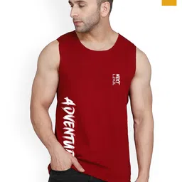 SLOWLORIS Pack Of 2 Printed Bio-Wash Innerwear Vests SL26 (MUSTARD KEEP) (MAROON ADV)-image-47