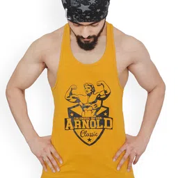 Anax Aesthetics Men Printed Pure Cotton Gym Vest-picture-50