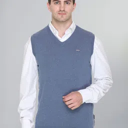 GODFREY V-Neck Cotton Sweater Vest-image-97