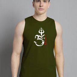 FBAR Printed Sleeveless Pure Cotton Gym Vest-image-63