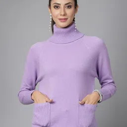 Mafadeny Turtle Neck Knitted Sweater-image-64
