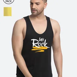 Friskers Men Pack Of 2 Printed Pure Cotton Innerwear Vests-52