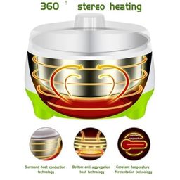 Yogurt Maker Machine Automatic Proboscis Rich Yogurt Maker with Auto Temperature Regulation Electric 15 Watts Electric 900ml Automatic Curd & Home DIY Dahi maker Container Home DIY Yoghourt Container Yogurt Dahi Lasshi Maker image 3