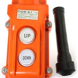 TOOLBUX COB-61 Hoist Crane Push Button Switch - Rainproof Pendant Control Station for UP/Down Hoist Push Button Switch Operations image 1