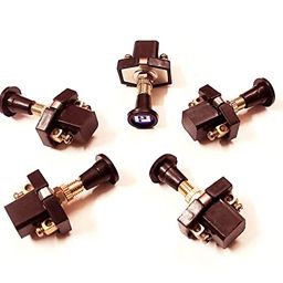 ERH India (Pack of 10) Push Pull Switch for Car, Bike, Guitar 12v Push Pull Switch for Multiple Applications Push Putton Switches 12V/24V image 1