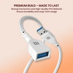 portronics Portroncis Uniconnect USB Extension Cable 1.5M for TV and Laptop – Fast Charging and Data Transfer Cable for Android and iPhone Devices image 5