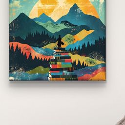 Myntra Elegant Homes Gold-Toned & Black Abstract Art Canvas Wall Art-image-58