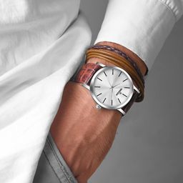 WROGN Men Patterned Dial & Leather Straps Analogue Watch WRNWJ24 Set-12-28