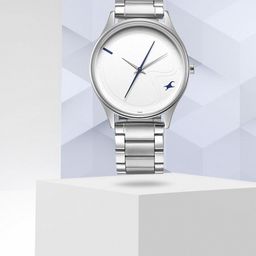 Fastrack Men White Brass Dial & Steel Toned Straps Analogue Watch 3290SM01-image-45