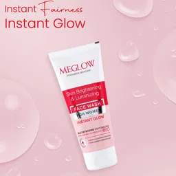 MEGLOW Skin Brightening & Luminizing Instant Glow Face Wash With Glutathione - 70 g image 5