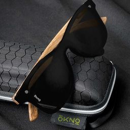 Eyewearlabs Lens & Wayfarer Sunglasses With Polarised Lens CWoodBlackSC3EL1104 image 4