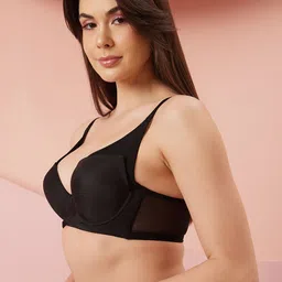 Clovia Half Coverage Underwired Lightly Padded Push-Up Bra With All Day Comfort image 3