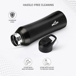 Milton Black Comet 750 Leakproof Rust Free Stainless Steel Water Bottle 730 ml image 2