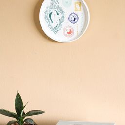 The Wishing Chair White & Green Printed Illustration Series Wall Plate-image-24