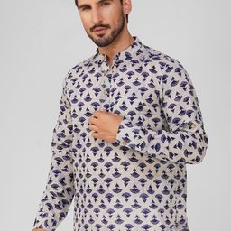 Vastraa Fusion Ethnic Motifs Printed Pure Cotton Straight Kurta-14
