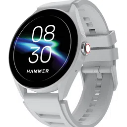 HAMMER Ash Grey Unisex Cyclone 1.39" Round Shape Smart Watch-17