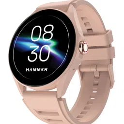 HAMMER Unisex Coral Peach Cyclone 1.39" Round Shape Smartwatch-image-33