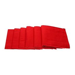 m i fashions 100% Pure Cotton Red Handkerchief Pack of 6 Pieces Men's Pocket Square Soft Royal Blue Hanky/Hankies for Men 17x17 Inches image 1